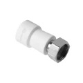 Муфта PP-R AQUALINK Дн20x1/2″ Ру25 белая с накидной гайкой