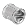 Муфта латунная AQUALINK 1/2″x1/2″ Дн15x15 Ру35 никелированная, внутренняя резьба