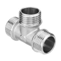 Тройник латунный AQUALINK 1/2″x1/2″x1/2″ Н-Н-Н