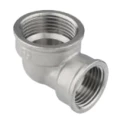 Уголок латунный AQUALINK Дн1/2’’x3/4’’ Ру35 никелированный, переходной, ВР-ВР