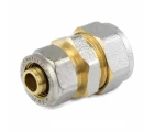 Муфта Aquasfera 7004 Дн16х26 Ру16 соединительная компресс, переходная для металлопластиковых труб, латунь