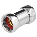 Соединитель Aquasfera 9201 3/4″ Ду20 Ру16 для полотенцесушителя корпус - латунь хромированная, прямой