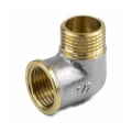 Угольник латунный Aquasfera 9002 Ду15 (1/2″) Ру40 ВР/НР никель ГОСТ 32585-2013