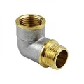 Угольник латунный Aquasfera 9006 Ду50 (2″) Ру40 ВР/НР реборда никель ГОСТ 32585-2013