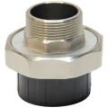 Муфта разъемная AQUAVIVA AQVBND Дн63х2″ наружная резьба, под клеевое соединение, ПВХ, серая