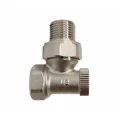 Клапан термостатический Arrowhead Element 1/2″ Ду15 Ру16 запорный, угловой, для радиаторов, внутренняя / наружная резьба, корпус - латунь