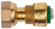 Муфта для труб из PEX Arrowhead Push 1/2″ Дн16 Ру16 присоединение - накидная гайка / пресс, корпус - бессвинцовая латунь