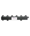Коллектор ASKON КК-40F 1 1/2″ Ду40 Py6 выходов 3x1 1/2″ внутренняя резьба, выходы накидная гайка, корпус нержавеющая сталь, с межосевым расстоянием выходов 125 мм