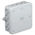 Коробка распределительная OBO Bettermann A14 100х100х40 мм, 16 вводов, влагозащищенная, IP55, светло-серая RAL7035