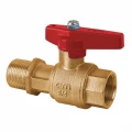 Кран шаровой Cimberio CIM 268RS 3/4″ Ду20, Ру32 для периферийных модулей, полнопроходной, латунь,  внутренняя резьба / наружная резьба, красная ручка-рычаг