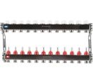 Коллектор стальной ROMMER RMS-1200 с расходомерами, 12 выходов Коллектор стальной ROMMER RMS-1200 с расходомерами, 12 выходов