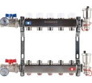Коллектор стальной ROMMER RMS-3210 в сборе без расходомеров, 5 выходов