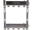 Коллектор стальной ROMMER RMS-4401 для радиаторной разводки, 4 выхода Коллектор стальной ROMMER RMS-4401 для радиаторной разводки, 4 выхода