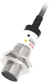 Датчик оптический LANBAO PR18-DM3DNO, цилиндрический, материал корпуса - латунь, никелированный, инфракрасный светодиод - 880нм, выход - NPN, настройка - NO, рабочая дистанция - 3м, напряжение - 30В, IP67, кабель - 2м