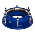 Муфта соединительная Dendor FA-R13 Ду50 Ру16 ПФРК, обжимная фиксирующая для пвх труб, корпус - чугун ВЧ50, уплотнение - EPDM, обжимной диаметр 63 мм