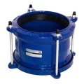 Муфта соединительная Dendor RC-U13 Ду50 Ру16 ДРК, универсальная, для стальных чугунных и пвх труб, корпус - чугун ВЧ50, уплотнение - EPDM, обжимной диаметр 58-74 мм