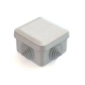 Коробка распаячная CHINT 70х70х40мм для наружного монтажа IP55 4 гермоввода, с защелкивающейся крышкой, цвет - серый