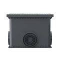 Колодец смотровой DKC 335х240х255 переходной, с крышкой для двустенных труб, корпус пластик
