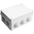 Коробка распределительная E.p.plast 150x110x70 IP54 10 выходов, для открытой проводки 10 гермовводов, крышка с винтовым креплением, белая