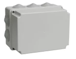Коробка распаячная IEK 190x140x120 IP55 10 вводов, корпус - пластик, цвет - серый