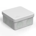 Коробка распределительная Промрукав 80х80х40 двухкомпонентная безгалогенная, для прямого монтажа, корпус - пластик, цвет – серый
