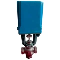 Клапан регулирующий DN.ru VRg1-31M-PED-T 3/4″ Ду20 Ру25 двухходовой, односедельный, резьбовой, корпус - нержавеющая сталь AISI304, уплотнение - металл с электроприводом XCK220-1500 AC220V
