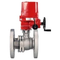 Краны шаровые DN.ru BV3232P(2pc)-FP-F-ISO-H WDVF Ду50 Ру40 полнопроходные, фланцевые, корпус - нержавеющая сталь 316, уплотнение - PTFE, с электроприводом DN.ru QT-EX-EM-O2-24VDC-У1