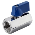 Кран шаровой DN.ru BV3131P-SP-T-H 1/2″ Ду15 Ру63 корпус - пищевая нержавеющая сталь AISI 304 (аналог 08Х18Н10), неполнопроходной, внутренняя/внутренняя резьба, уплотнение - PTFE, с рукояткой