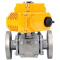 Кран шаровой DN.ru BV3131PPL(4pc)-FP-3WT-F-ISO-H Ду25 Ру16, трехходовой, полнопроходной, сталь 304, уплотнение - PPL, фланцевый с 3/4-оборотным электроприводом E34-N-005EM-O1-220VAC-У1 220В