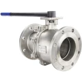 Кран шаровой DN.ru BV3232P(2pc)-FP-F-ISO-H Ду200 Ру16 полнопроходной двухходовой, нержавеющая сталь 316, фланцевое, уплотнение - PTFE, с ISO-фланцем и рукояткой, 27х27, F12/F14