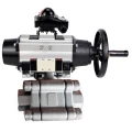 Кран шаровой DN.ru BV3232P(3pc)-FP-SW-ISO-H Ду100 Ру63 полнопроходной, корпус - нержавеющая сталь SS316, под приварку, с пневмоприводом PA-DA-105-1, пневмораспределителем 4V320-08 220В, БКВ APL-210N Кран шаровой DN.ru BV3232P(3pc)-FP-SW-ISO-H Ду100 Ру63 полнопроходной, корпус - нержавеющая сталь SS316, под приварку, с пневмоприводом PA-DA-105-1, пневмораспределителем 4V320-08 220В, БКВ APL-210N