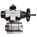 Кран шаровой DN.ru BV3232P(3pc)-FP-SW-ISO-H Ду100 Ру63 полнопроходной, корпус - нержавеющая сталь SS316, под приварку, с пневмоприводом PA-DA-105-1, пневмораспределителем 4V320-08 220В, БКВ APL-410N EX Кран шаровой DN.ru BV3232P(3pc)-FP-SW-ISO-H Ду100 Ру63 полнопроходной, корпус - нержавеющая сталь SS316, под приварку, с пневмоприводом PA-DA-105-1, пневмораспределителем 4V320-08 220В, БКВ APL-410N EX