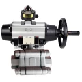 Кран шаровой DN.ru BV3232P(3pc)-FP-SW-ISO-H Ду100 Ру63 полнопроходной, корпус - нержавеющая сталь SS316, под приварку, с пневмоприводом PA-DA-105-1, пневмораспределителем 4V320-08 220В, БКВ APL-510N EX Кран шаровой DN.ru BV3232P(3pc)-FP-SW-ISO-H Ду100 Ру63 полнопроходной, корпус - нержавеющая сталь SS316, под приварку, с пневмоприводом PA-DA-105-1, пневмораспределителем 4V320-08 220В, БКВ APL-510N EX
