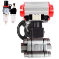Кран шаровой DN.ru BV3232P(3pc)-FP-SW-ISO-H Ду65 Ру63 полнопроходной, корпус - нержавеющая сталь SS316, под приварку, с пневмоприводом PA-DA-105, пневмораспределителем 4V320-08 220В, ручным дублером MON2-450-T28-ISO, БПВ AFC2000 Кран шаровой DN.ru BV3232P(3pc)-FP-SW-ISO-H Ду65 Ру63 полнопроходной, корпус - нержавеющая сталь SS316, под приварку, с пневмоприводом PA-DA-105, пневмораспределителем 4V320-08 220В, ручным дублером MON2-450-T28-ISO, БПВ AFC2000