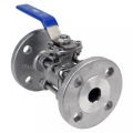 Кран шаровой DN.ru BV3232P(3pc)-FP-F-ISO-H Ду100 Ру16, полнопроходной, трехсоставной, нержавеющая сталь 316, уплотнение - PTFE, фланцевый, с ISO-фланцем, 22х22, F10, WDVF