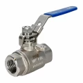 Кран шаровой DN.ru 1 1/4″ Ду32 Ру63 ZGY, полнопроходной, двухходовой, материал корпуса - нержавеющая сталь CF8M/AISI 316, внутренняя резьба, уплотнение - PTFE, ручка-рычаг (BV3232P(2pc)-FP-T-H)