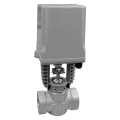 Клапан регулирующий двухходовой DN.ru 25нж945нж VRg1-31M-LED-T 2″ Ду50 Ру25 Kvs30, резьбовой, корпус - нержавеющая сталь AISI 304, уплотнение - металл, Tmax до 150°С, с электроприводом DAV-110-1500/35-22-220В-IP54
