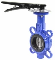Затворы дисковые поворотные DN.ru WBV3432E-2W-Fb Ду40-300 Ру16, корпус -сталь WCB, диск - сталь 316L, уплотнение - EPDM, рукоятка/редуктор
