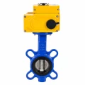 Затвор дисковый поворотный DN.ru WBV3432E-2W-Fb-H Ду250 Ру16, корпус - углеродистая сталь WCB, диск - нержавеющая сталь 316L, уплотнение - EPDM, с электроприводом DN.ru QT-N-040EM-B1-220VAC-У1 (0-10В) HARK