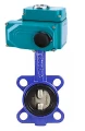 Затвор дисковый поворотный DN.ru WBV1432E-2W-Fb-H Ду40 Ру16, корпус -чугун GGG50, диск - нержавеющая сталь 316L, уплотнение - EPDM, с 1/4-оборотным электроприводом QT-N-003EM-O1-24VDC-У1 24В HARK