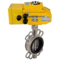 Затвор дисковый поворотный DN.ru WBV3131V-2W-Fb-H Ду80 Ру16 межфланцевый, корпус - нержав.сталь 304, диск - нержав.сталь 304, уплотнение - VITON, с электроприводом QT-N-005EM-A1-220VAC-У1 c датчиком обратной связи и входным управляющим сигналом 4-20мА DAR