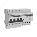 Автоматический выключатель дифференциального тока четырехполюсный EKF PROxima АД-4S С63 АС300 3P+N, ток утечки - 300 мА, переменный, сила тока - 63 А, отключающая способность - 4.5 кА