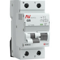 Автоматический выключатель дифференциального тока двухполюсный EKF AVERES DVA-6 1P+N 25 A (C) 30 мА (AC), ток утечки 30 мА, переменный, сила тока 25 A