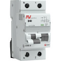 Автоматический выключатель дифференциального тока двухполюсный EKF AVERES DVA-6 1P+N 40 A (C) 30 мА (AC), ток утечки 30 мА, переменный, сила тока 40 A