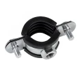 Хомут стальной EKF 3/8″ Ду10 (Дн15-19 мм), оцинкованный, с уплотнителем