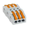 Клемма EKF PROxima СМК 222-423, проходная 3 полюса, диапазон сечений 0.08-4 мм2, 25шт Клемма EKF PROxima СМК 222-423, проходная 3 полюса, диапазон сечений 0.08-4 мм2, 25шт