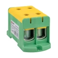 Клемма EKF PROxima КСВ 35-150, силовая вводная двойная, диапазон сечений 35.0–150.0 мм2, желто-зеленая Клемма EKF PROxima КСВ 35-150, силовая вводная двойная, диапазон сечений 35.0–150.0 мм2, желто-зеленая
