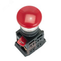 Кнопка грибок EKF PROxima AEAL-22 Ду22 с фиксацией NO+NC, IP54, 220В, красная