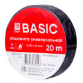 Изолента EKF Basik 0.13х15 мм, длина - 20 м, цвет - черный