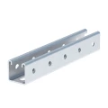 Профиль одинарный EKF STRUT-система S-Line 41x41х1.5х400 высота – 41 мм, ширина – 41 мм, длина – 400 мм, толщина – 1.5 мм, материал – оцинкованная сталь, покрытие – цинкование по методу Сендзимира, цвет - светло-серый